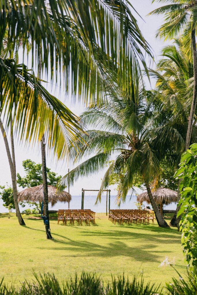 Open-air wedding reception space, Villa Coco Mar, Cabarete