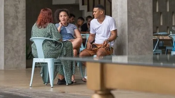Guests relaxing together on a welcome afternoon, Las Terrenas